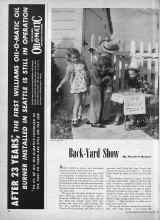Better Homes & Gardens August 1947 Magazine Article: Back-Yard Show