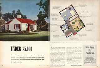 Better Homes & Gardens August 1947 Magazine Article: UNDER $5,000