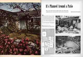 Better Homes & Gardens August 1947 Magazine Article: It's Planned Around a Patio