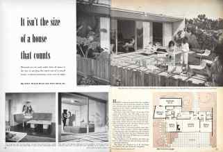 Better Homes & Gardens August 1947 Magazine Article: It isn't the size of a house that counts