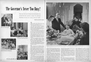 Better Homes & Gardens August 1947 Magazine Article: The Governor's Never Too Busy!