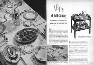 Better Homes & Gardens August 1947 Magazine Article: ABC's of Table Setting