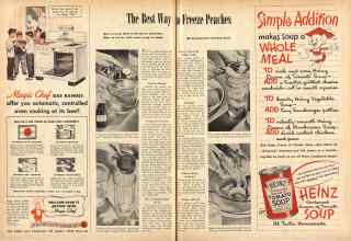 Better Homes & Gardens August 1947 Magazine Article: The Best Way to Freeze Peaches