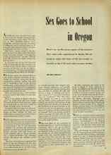 Better Homes & Gardens September 1947 Magazine Article: Sex Goes to School in Oregon