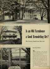 Better Homes & Gardens September 1947 Magazine Article: Is an Old Farmhouse a Good Remodeling Bet?
