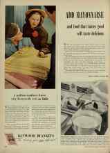Better Homes & Gardens September 1947 Magazine Article: ADD MAYONNAISE and food that tastes good will taste delicious