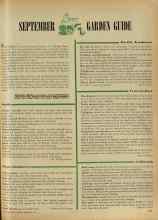 Better Homes & Gardens September 1947 Magazine Article: SEPTEMBER GARDEN GUIDE