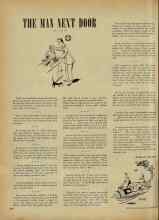 Better Homes & Gardens September 1947 Magazine Article: THE MAN NEXT DOOR