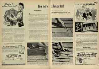 Better Homes & Gardens September 1947 Magazine Article: How to Fix a Leaky Roof