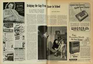 Better Homes & Gardens September 1947 Magazine Article: Bridging the Gap From