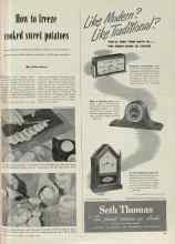 Better Homes & Gardens October 1947 Magazine Article: How to freeze cooked sweet potatoes
