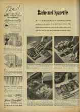 Better Homes & Gardens October 1947 Magazine Article: Barbecued Spareribs