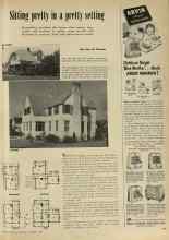 Better Homes & Gardens October 1947 Magazine Article: Sitting pretty in a pretty setting