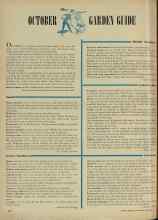 Better Homes & Gardens October 1947 Magazine Article: OCTOBER GARDEN GUIDE