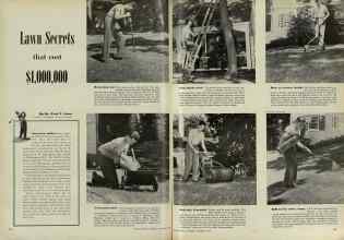 Better Homes & Gardens October 1947 Magazine Article: Lawn Secrets that cost $1,000,000