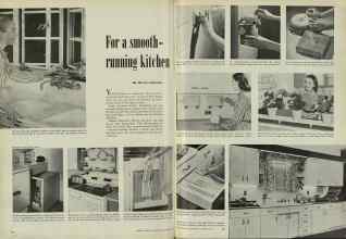 Better Homes & Gardens October 1947 Magazine Article: For a smooth-running kitchen