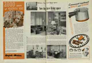 Better Homes & Gardens October 1947 Magazine Article: Before: They had floor space Now they have living space