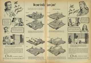 Better Homes & Gardens October 1947 Magazine Article: Do your traffic lanes jam?