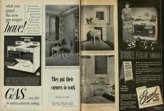 Better Homes & Gardens October 1947 Magazine Article: They put their corners to work