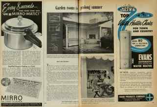 Better Homes & Gardens October 1947 Magazine Article: Garden rooms to prolong summer