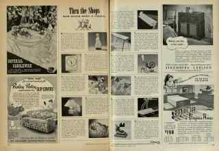 Better Homes & Gardens October 1947 Magazine Article: Thru the Shops WITH BETTER HOMES & GARDENS