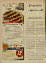 Better Homes & Gardens November 1947 Magazine Article: How to pick out a book for a child