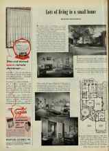 Better Homes & Gardens November 1947 Magazine Article: Lots of living in a small home