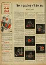 Better Homes & Gardens November 1947 Magazine Article: How to get along with less heat