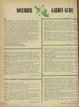 Better Homes & Gardens November 1947 Magazine Article: NOVEMBER GARDEN GUIDE
