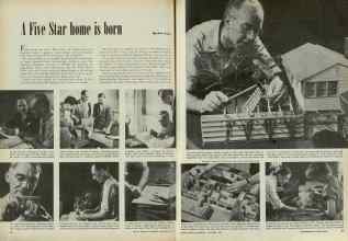 Better Homes & Gardens November 1947 Magazine Article: A Five Star home is born