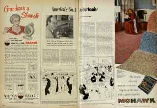 Better Homes & Gardens November 1947 Magazine Article: America's No. 1 Suburbanite