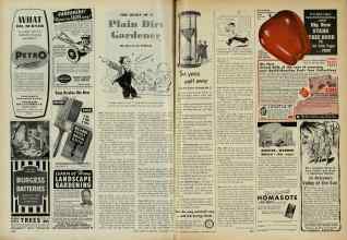 Better Homes & Gardens November 1947 Magazine Article: THE DIARY OF A Plain Dirt Gardener
