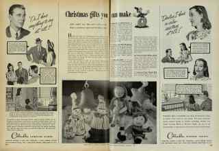 Better Homes & Gardens November 1947 Magazine Article: Christmas gifts you can make