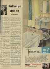 Better Homes & Gardens December 1947 Magazine Article: Hand tools you should own