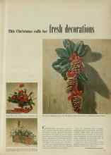 Better Homes & Gardens December 1947 Magazine Article: This Christmas calls for fresh decorations