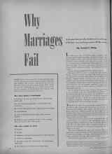 Better Homes & Gardens December 1947 Magazine Article: Why Marriages Fail