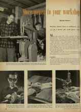 Better Homes & Gardens December 1947 Magazine Article: More power to your workshop