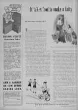 Better Homes & Gardens December 1947 Magazine Article: It takes food to make a fatty