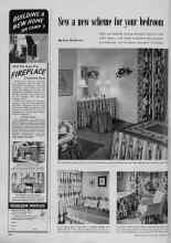 Better Homes & Gardens December 1947 Magazine Article: Sew a new scheme for jour bedroom