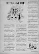 Better Homes & Gardens December 1947 Magazine Article: THE MAN NEXT DOOR