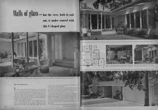 Better Homes & Gardens December 1947 Magazine Article: Walls of glass