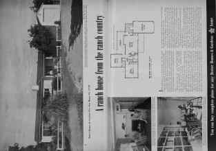 Better Homes & Gardens December 1947 Magazine Article: A ranch house from the ranch country