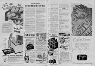 Better Homes & Gardens December 1947 Magazine Article: $70 for Chiffon Pies and Meats