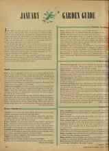 Better Homes & Gardens January 1948 Magazine Article: JANUARY GARDEN GUIDE