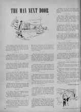 Better Homes & Gardens January 1948 Magazine Article: THE MAN NEXT DOOR