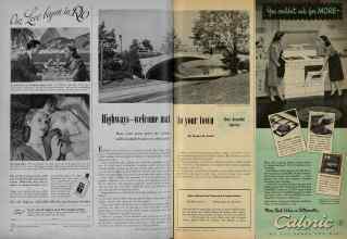 Better Homes & Gardens January 1948 Magazine Article: Highways--welcome mat to your town