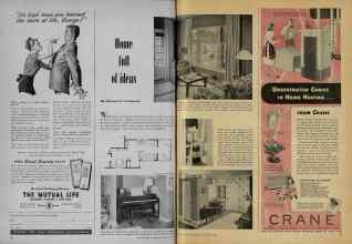Better Homes & Gardens January 1948 Magazine Article: Home full of ideas