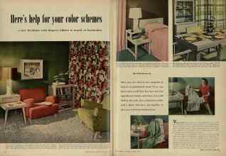Better Homes & Gardens January 1948 Magazine Article: Here's help for your color schemes