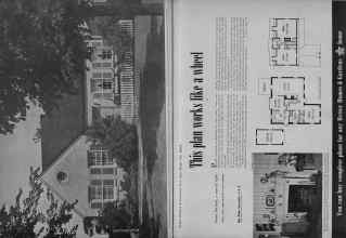 Better Homes & Gardens January 1948 Magazine Article: This plan works like a wheel
