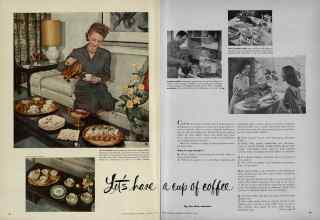 Better Homes & Gardens January 1948 Magazine Article: Let's have a cup of coffee